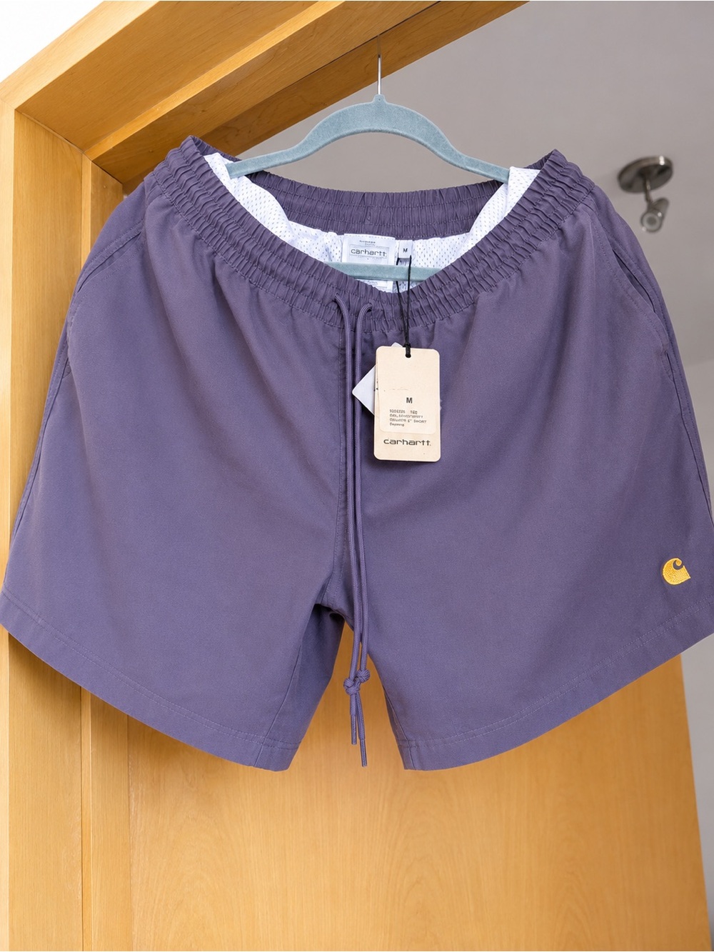 Carhartt Women's Lavender Elastic-Waist Athletic Shorts